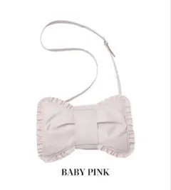 Ribbon frill shoulder bag ベビーピンク