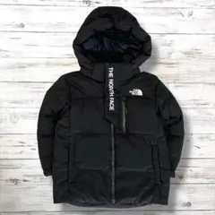 ザノースフェイス ダウンジャケット 刺繍ロゴ ブラック 120 1884