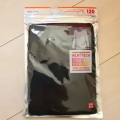 UNIQLO HEATTECH Uネック長袖Tシャツ 120 ブラック