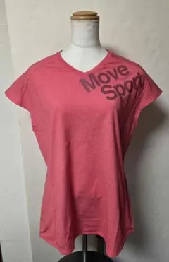 デサント ムーヴスポーツ タフTシャツ フレンチスリーブ【L】ランニング ピンクのサムネイル