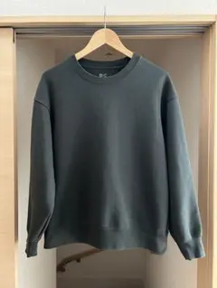 UNIQLO:C オーバーサイズスウェットシャツ ダークグリーン M