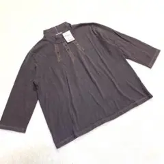 タグ付 未使用 arinko ハイネック コットン 長袖シャツ 定価6600円!