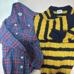 2枚セット　JUNKSTORE セーター・シャツ　120