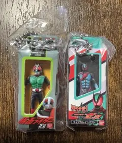 仮面ライダー　ソフビパッケージチャーム　2号、ゼッツ