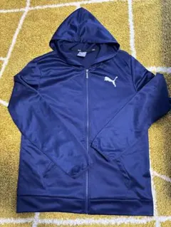 PUMA ネイビー フルジップパーカー　M