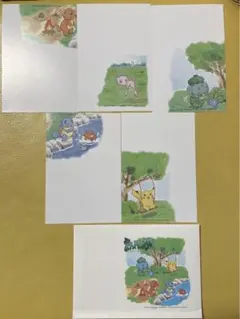 ポケットモンスター　絵入りはがき　5枚セット