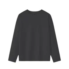 ロンT 長袖 Tシャツ 120cm 黒 綿100％ 体育 体操服 子供 キッズ