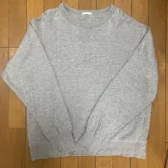 グレー クルーネック トレーナー Lサイズ
