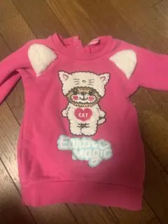 EARTH MAGIC キッズ トレーナー ピンク 猫耳