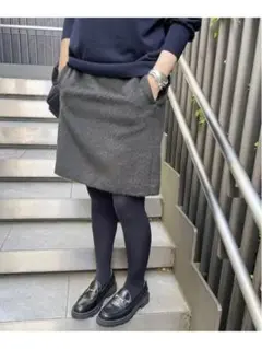 spick&span シャギーミニスカート