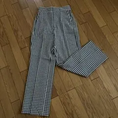 ギンガムチェック カジュアルパンツ