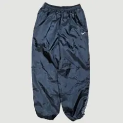00s NIKEナイキ バギートラックパンツ Y2KブラックMサイズ