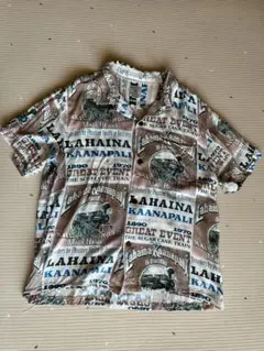 HOUSTON アロハシャツ LAHAINA 総柄　Lサイズのサムネイル