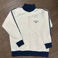 トラックジャケット ベージュ 紺