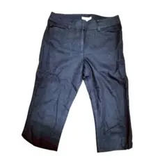 ナチュラルビューティーベーシック (XS) ショートパンツ 綿混 伸縮 スリット