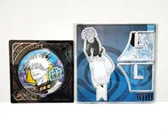 ⑫o.呪術廻戦 五条悟 バースデー缶バッジ アクリルXフィギュア