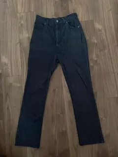 古着】90年代 USA製 RUSTLER 先染めブラック ブーツカットデニム 