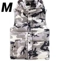 BLANK BLANC ダウンベスト M メンズ　中綿 フード付き