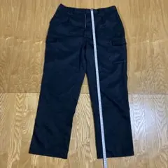 黒 ワークパンツ ポケット付き