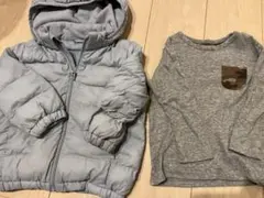 ユニクロ　UNIQLO ウォッシャブルパーカー　90cm クルーネックTシャツ