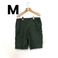 UNIQLO ショートパンツ M ユニクロ ハーフパンツ オリーブグリーン
