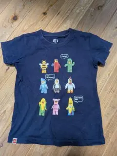 UNIQLO レゴキャラクター Tシャツ ネイビー100