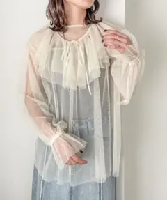 LOWRYSFARM チュールブラウスLSのサムネイル