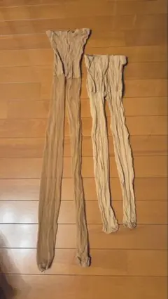 ベージュ ロングストッキング 2枚セット