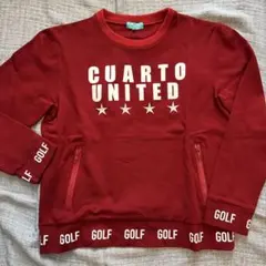 CUARTO UNITED 赤 スウェット GOLF 最終値下12/31で処分