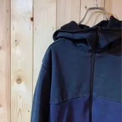 AE1750 UNIQLO ユニクロ フード付きジップパーカー ブラック