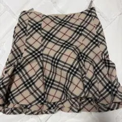 BURBERRY BLUE LABEL フレアミニスカート