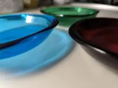 【希少】カガミクリスタルヴィンテージ ガラスプレート 3枚セットグッドデザイン賞