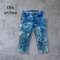 00s Archive Cropped Faded Denim Pants