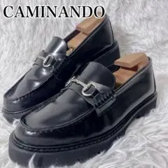 美品 CAMINANDO カミナンド レザー ビットローファー 厚底 黒 7