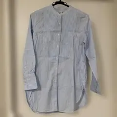 JWANDERSON コラボ　ユニクロ　水色 ストライプ 長袖シャツ 切り替え