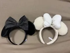 ミッキー・ミニー耳カチューシャセット