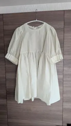 yori リボン付きバックオープン半袖ブラウス 38