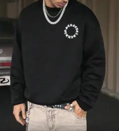 MANFINITY トレーナー ブラック M ストリートスウェット メンズ