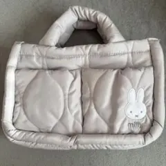 ミッフィ miffyふかふかキルティング収納トートバッグ
