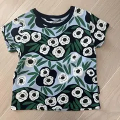 UNIQLO baby マリメッコ 花柄 Tシャツ 80cmのサムネイル