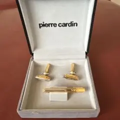 ピエール・カルダン ゴールド カフスボタンとネクタイピンセット