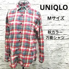UNIQLO ユニクロ フランネルチェックシャツ 長袖 メンズ 秋冬カジュアル