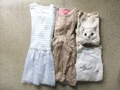 グリーンレーベル ワンピース135 125セット　スウェット ドレス