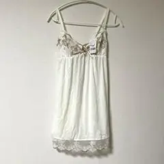 アイボリー レース付きキャミソール Mサイズ