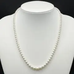 MIKIMOTO アコヤ真珠 約4mm-7mm ネックレス Silver