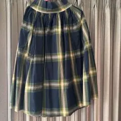 BEAMS BOY ロングスカート チェック 日本製のサムネイル