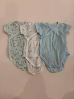 ベビー肌着 ユニクロ ボディースーツ 60cm 3枚セット メッシュ