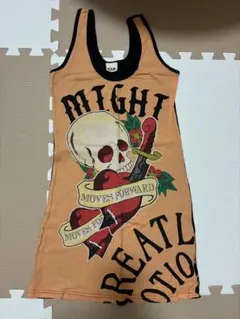 Ed Hardy/エドハーディー】タグ付き♡スカルキャミワンピース ミニ