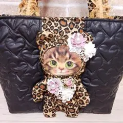コヤンイサムチョン•トートバッグ•リトルサンダーちゃん•ハンドメイド•レオパード