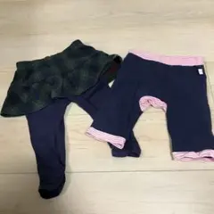ホットビスケッツ　80cm スカッツ　ズボン2枚セット
